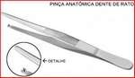 Pinça anatômica com dente